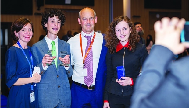 A snapshot from the ceremony