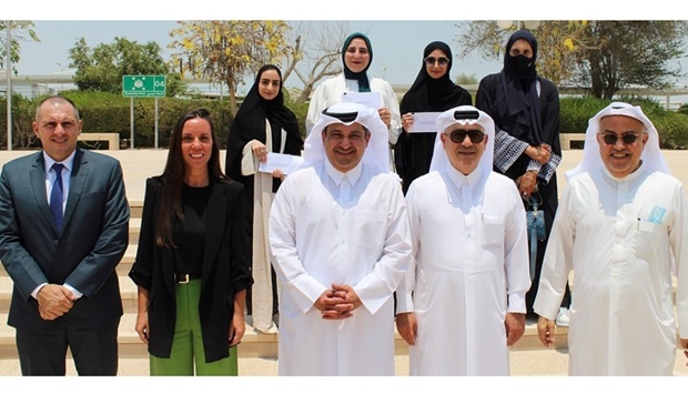 The winners with officials