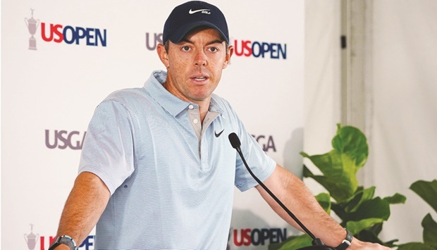 ?  Rory McIlroy addresses the media during a press conference for the US Open at The Country Club. (USA TODAY Sports)