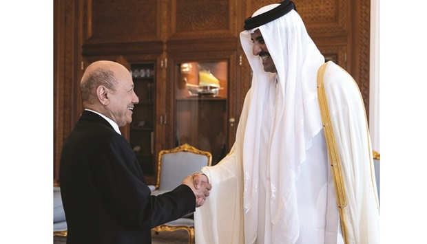 They reviewed relations between the two brotherly countries, and ways of developing and strengthening them in various fields.