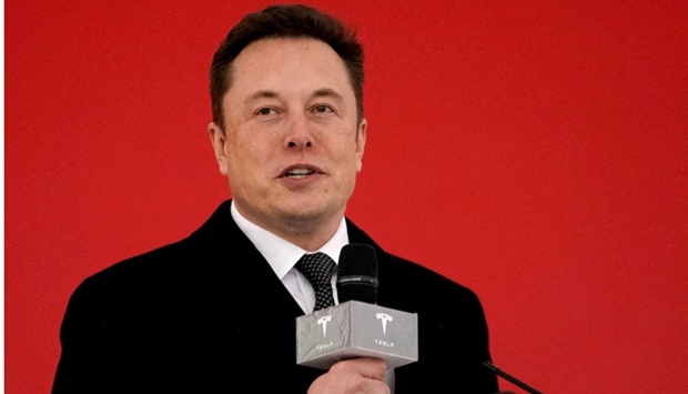 Tesla CEO Elon Musk attends the Tesla Shanghai Gigafactory groundbreaking ceremony in Shanghai, China January 7, 2019. REUTERS