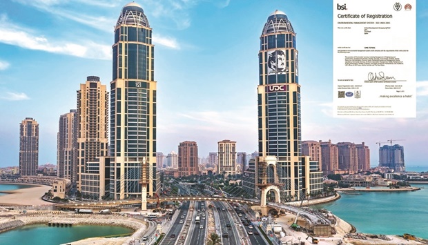 UDC's ISO Certificate for Environmental Management.