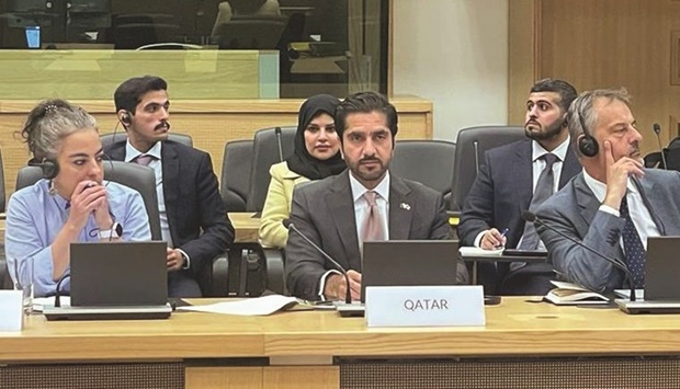 The Qatar delegation was headed by HE Director of Arab Affairs Department at the Ministry of Foreign Affairs Ambassador Nayef bin Abdullah al-Emadi.