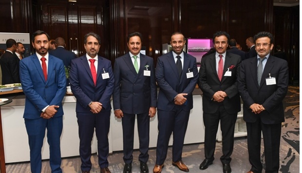 Qatar Chamber chairman Sheikh Khalifa bin Jassim al-Thani and the Qatari delegation participating in meetings held recently in Berlin.