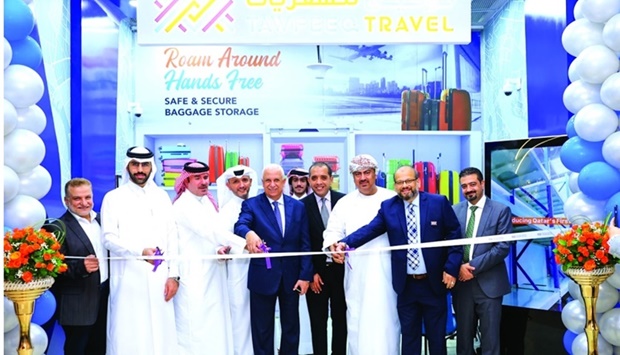 Officials at the inauguration of Tawfeeq Travel's 17th outlet.