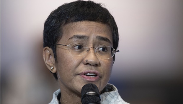 Philippine Nobel Peace Prize winner Maria Ressa