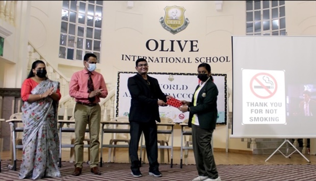 A group discussion saw senior students highlighting the risks involved in the use of tobacco, effects of passive smoking, addiction and how teens get into the habit.