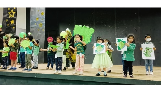 The Kindergarten Section of MES Indian School celebrated colour days over four weeks, with an objective to introduce the tiny tots into the world of colours.