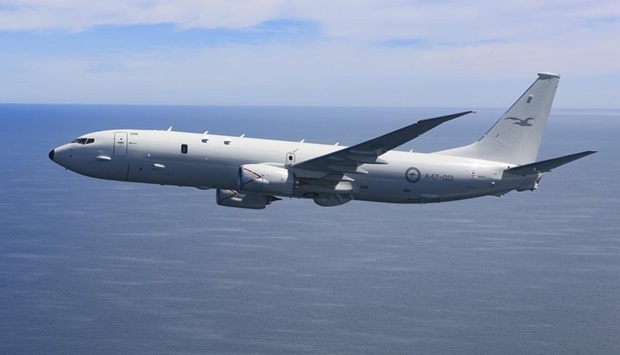 The Royal Australian Air Force P-8 maritime surveillance aircraft