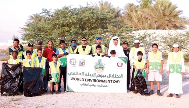 Under the supervision of the Youth Affairs Department of the Ministry of Sports and Youth, the Youth Committee of al Khor Club, in cooperation with the u201cInfluencersu201d programme, celebrated World Environment Day.