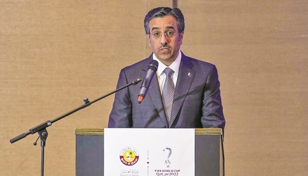 HE the Minister of Labour Dr Ali bin Saeed bin Smaikh al-Marri