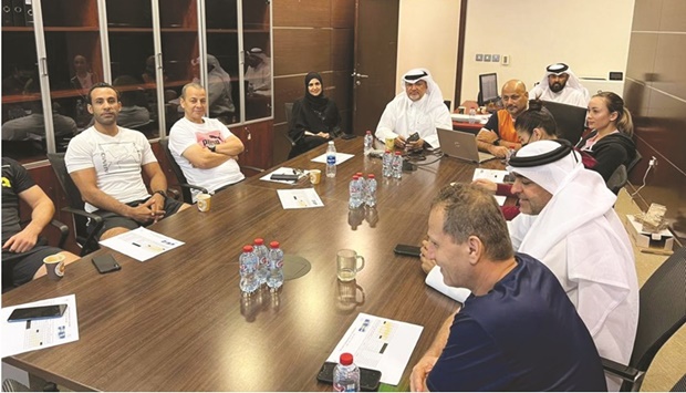 A preparatory meeting of the 9th Asian Artistic Gymnastics Championships was held on Wednesday.