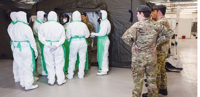 UK troops prepare for Sierra Leone Ebola duty.
