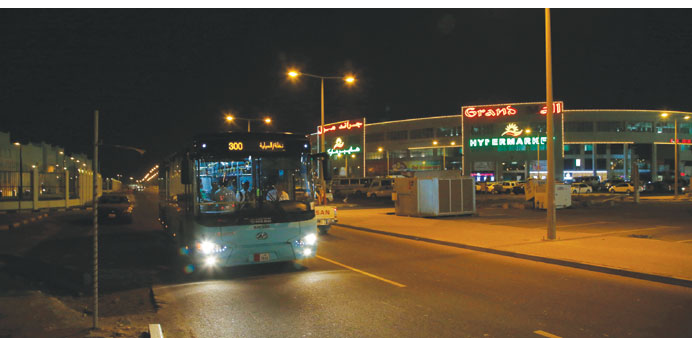 A public transport bus passes through Asian Town. PICTURE: Jayaram