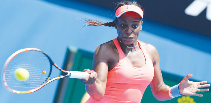 Sloane Stephens beat Elina Svitolina to reach the fourth round. (AFP)