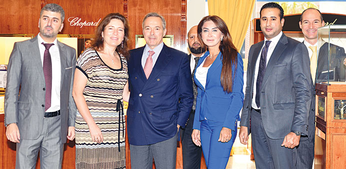 Chopard and Alfardan Jewellery officials.