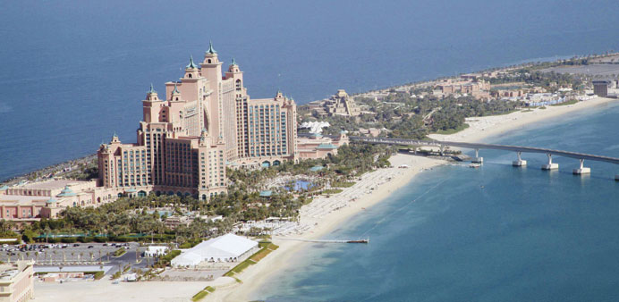 A general view of Atlantis resort in Dubai. Atlantis was set up in 2008 as a joint venture between Istithmar World and Kerzner International.