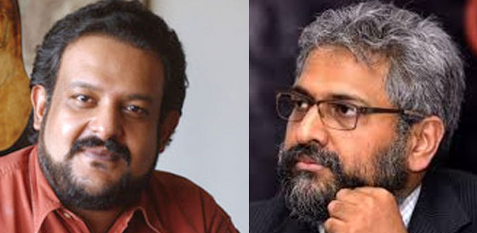 Sharma (left) and Varadarajan: angry