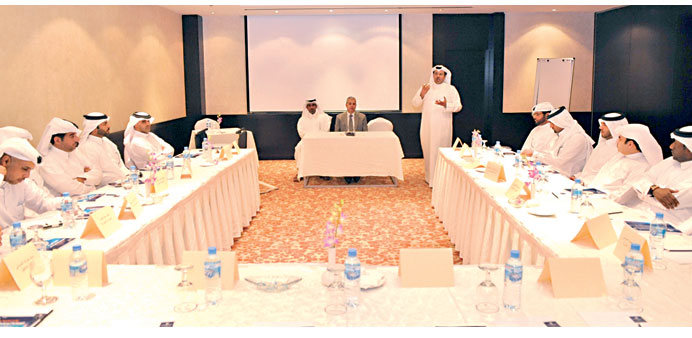 Customs officials taking part in the training programme.