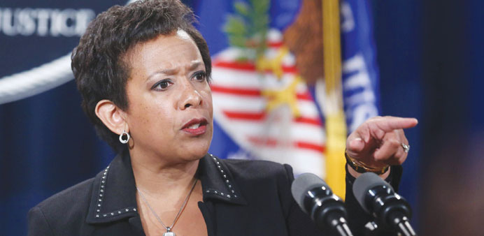 US Attorney General Loretta E. Lynch announces the resolution of federal and state claims against BP for the April 2010 Deepwater Horizon Oil Spill at