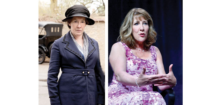 Phyllis Logan plays housekeeper Mrs Hughes on Downton Abbey.