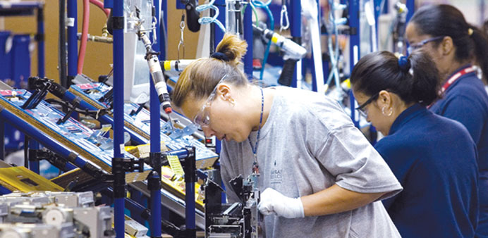 US factory activity rose more than expected despite a partial US government shutdown in the first half of October.