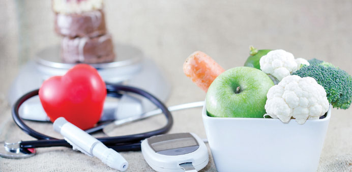 IN CONTROL: People with diabetes should pay strict attention to their diet.