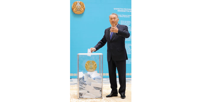 Nazarbayev: promises stability.