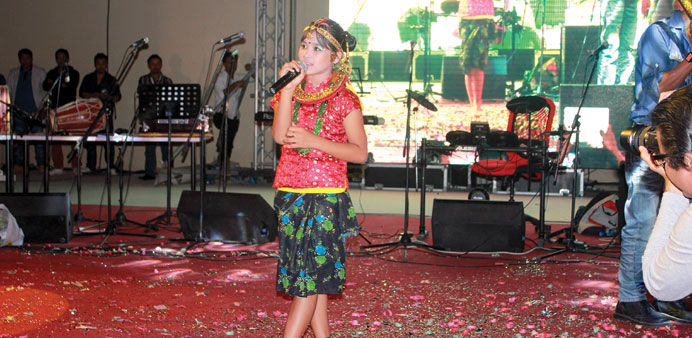 PERFORMANCE: Teriya during her recent performance in Qatar.