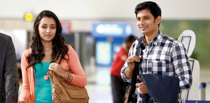 INSULTING INTELLIGENCE: A scene from Endrendrum Punnagai; below, Santhanam as Baby in the film.