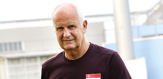 Singapore coach Bernd Stange.