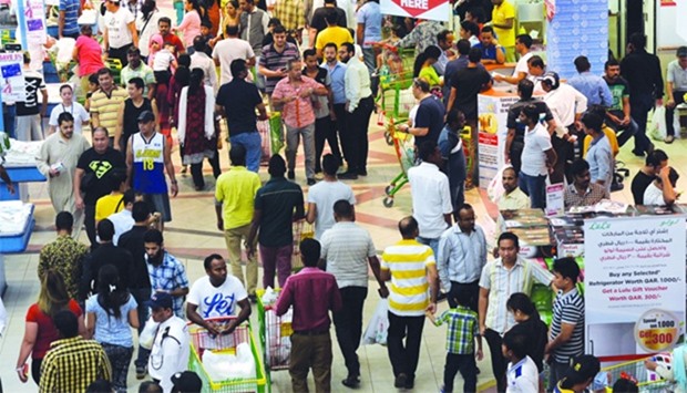 A surge in shoppers in the run-up to Eid al-Fitr