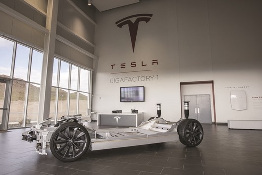 Teslau2019s Gigafactory in McCarran, Nevada..