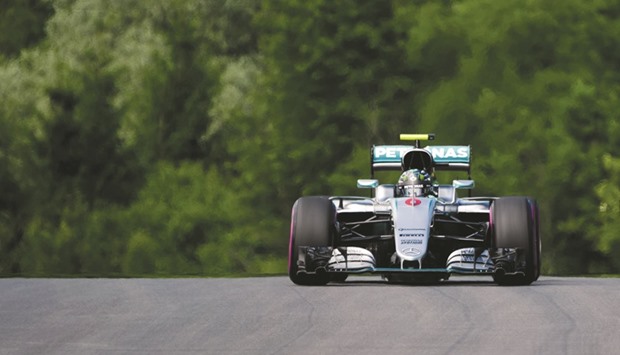 Mercedes AMG Petronas Teamu2019s German driver Nico Rosberg in action during the first practice session of the Formula One Grand Prix of Austria at the Red Bull Ring in Spielberg, Austria, yesterday.