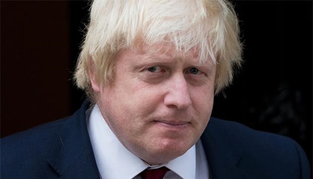 Britain's foreign minister Boris Johnson