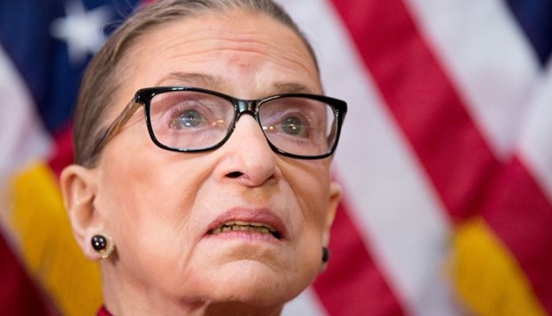 Justice Ruth Bader Ginsburg  on Monday called Trump ,a faker, who ,says whatever comes into his head at the moment.,