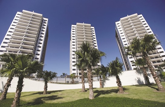 Buildings of the Olympic Village are seen in Rio de Janeiro.