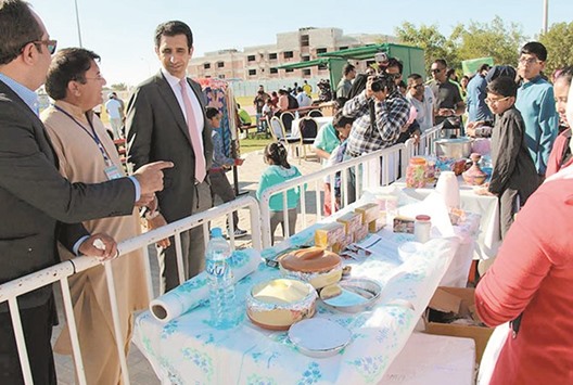 Pakistanu2019s ambassador Shahzad Ahmed at a previous mango festival by Sohni Dharti. The mango festival is much-awaited by the Pakistani community living here.