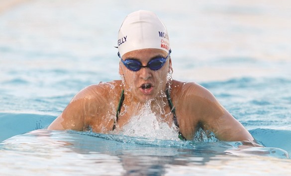 Libyan swimmer Daniah Hagulu2019s, 17, rise owes much to her parentsu2019 decision to move to Malta in the 1990s. (AFP)