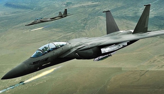 Coalition fighter planes over Mosul, Iraq. File picture.
