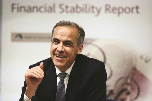 Bank of England governor Mark Carney reacts during a news conference in London. During the period following the UKu2019s vote to leave the European Union, the global financial system has continued to function effectively, the Financial Stability Board, chaired by Carney, said in a statement.