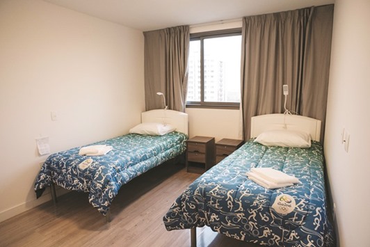 View of an athleteu2019s room at the Olympic and Paralympic Village for the 2016 Rio Olympic Games. (AFP)