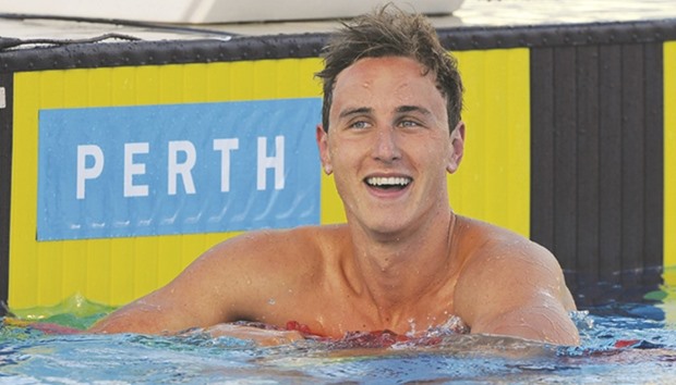Australiau2019s Cameron McEvoy, a physics student and aspiring astronaut laid down a marker at the national selection trials in April with the yearu2019s best time of 47.04 seconds in 100 metres, almost a second quicker than his nearest rival.