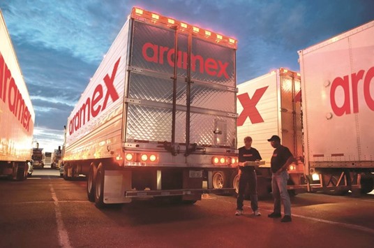 Aramex jumped 5.5% in unusually heavy trade even as the Dubai Financial Market dropped 2.2% after the Gulfu2019s only listed bourse reported a 60% fall in second-quarter net profit to Dh53.5mn ($15mn).
