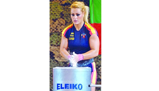 Spanish weightlifter Lidia Valentin