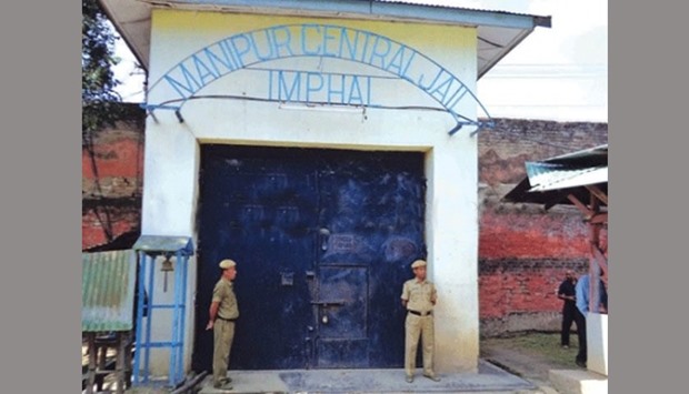 The incident took place just before dawn at the Manipur central jail in the state capital Imphal.