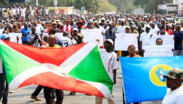 Around 1,000 people march in Bujumbura