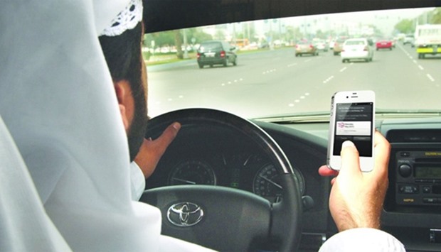 using mobile phones while driving