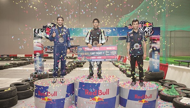 BEATING ALL ODDS: Omar Aswat, 15, wins Qataru2019s first Red Bull Kart Fight.