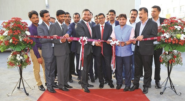 Malabar Gold & Diamonds officials and dignitaries at the inauguration of the expanded factory.